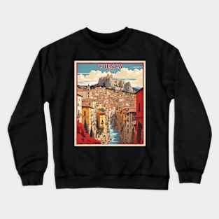 Cuenca Spain Travel Tourism Retro Vintage Crewneck Sweatshirt